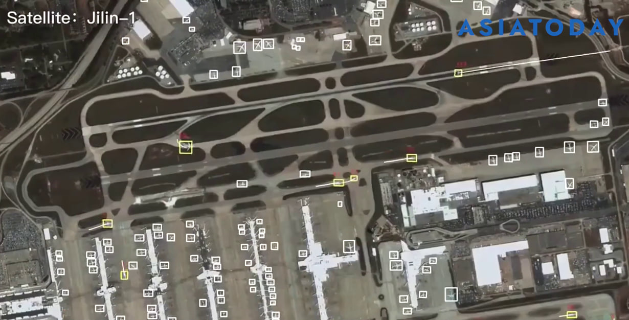 Китайская спутниковая технология фиксирует аэропорт Атланты